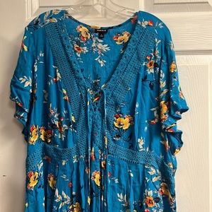 Torrid teal top